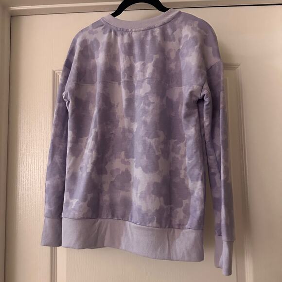Mondetta abstract purple floral print sweater size extra small - Picture 2 of 7